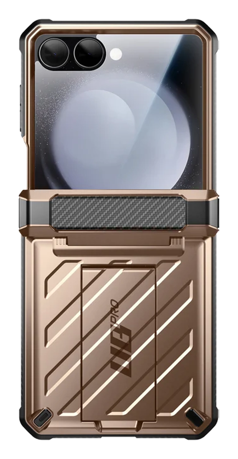 SUPCASE UB Grip Samsung Galaxy Z Flip 7 Hoesje MagSafe Full Protect Goud afbeelding 10