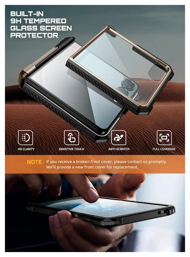 SUPCASE UB Grip Samsung Galaxy Z Flip 7 Hoesje MagSafe Full Protect Goud afbeelding 4