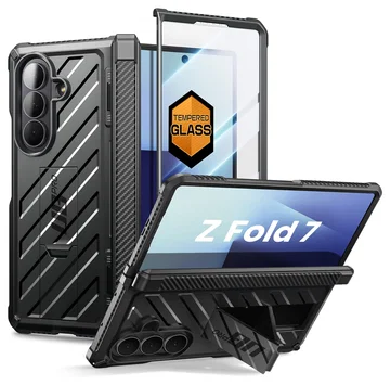 SUPCASE UB Pro Samsung Galaxy Z Fold 7 Hoesje Full Protect Kickstand Zwart