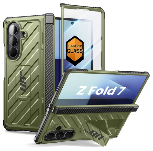 SUPCASE UB Pro Samsung Galaxy Z Fold 7 Hoesje Full Protect Kickstand Groen afbeelding 1