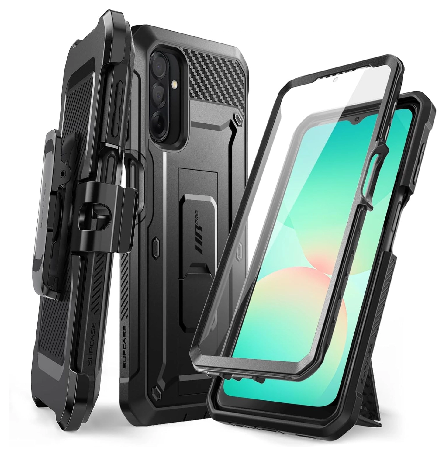 SUPCASE UB Pro Samsung Galaxy A26 Hoesje Full Protect Kickstand Zwart afbeelding 1