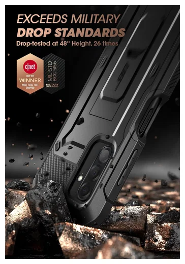 SUPCASE UB Pro Samsung Galaxy A26 Hoesje Full Protect Kickstand Zwart afbeelding 3