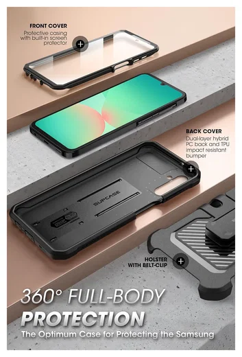 SUPCASE UB Pro Samsung Galaxy A26 Hoesje Full Protect Kickstand Zwart afbeelding 5