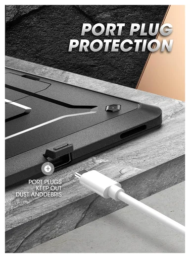 SUPCASE UB Pro Samsung Galaxy Tab S10 FE/S9 FE Hoes Full Protect Kickstand Zwart afbeelding 6