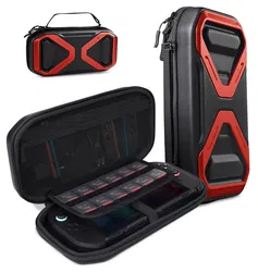 SUPCASE Nintendo Switch 2 Opberghoes Game Card Organizer Travel Case Rood afbeelding
