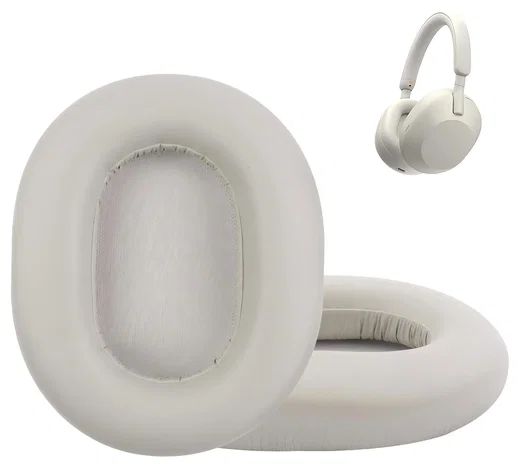 SBG Sony WH-1000XM5 Koptelefoon Vervangende Hoofdkussens Beige afbeelding 5