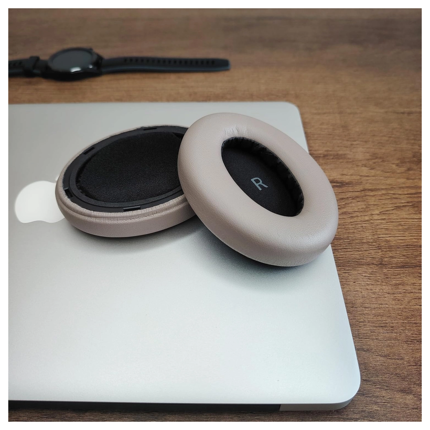 SBG Sennheiser Momentum 4.0 Koptelefoon Vervangende Hoofdkussens Beige afbeelding 4