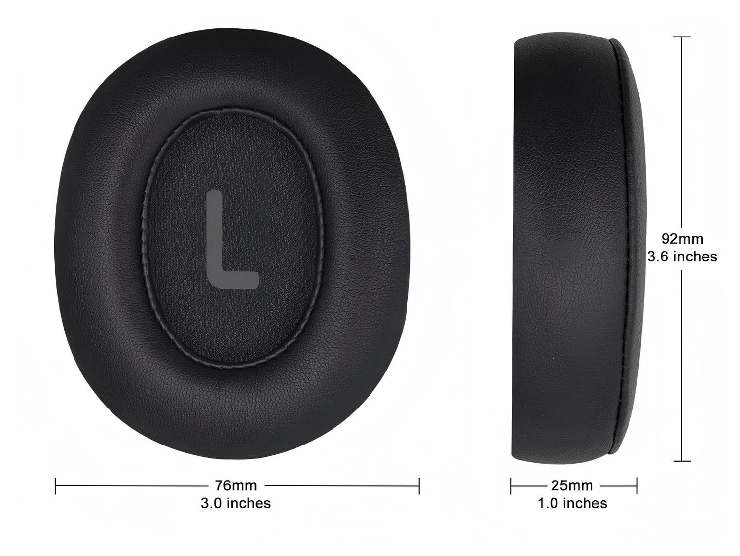 SBG JBL Tune 770 Koptelefoon Vervangende Hoofdkussens Zwart afbeelding 6
