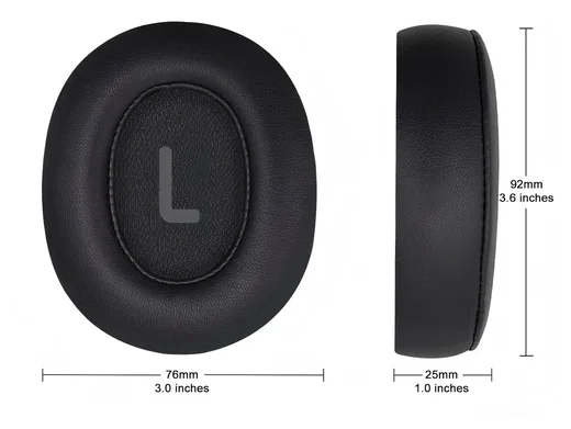 SBG JBL Tune 770 Koptelefoon Vervangende Hoofdkussens Zwart afbeelding 6