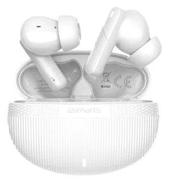 4smarts SkyBuds Pro Draadloze Oordopjes Noise Cancelling Oortjes Wit