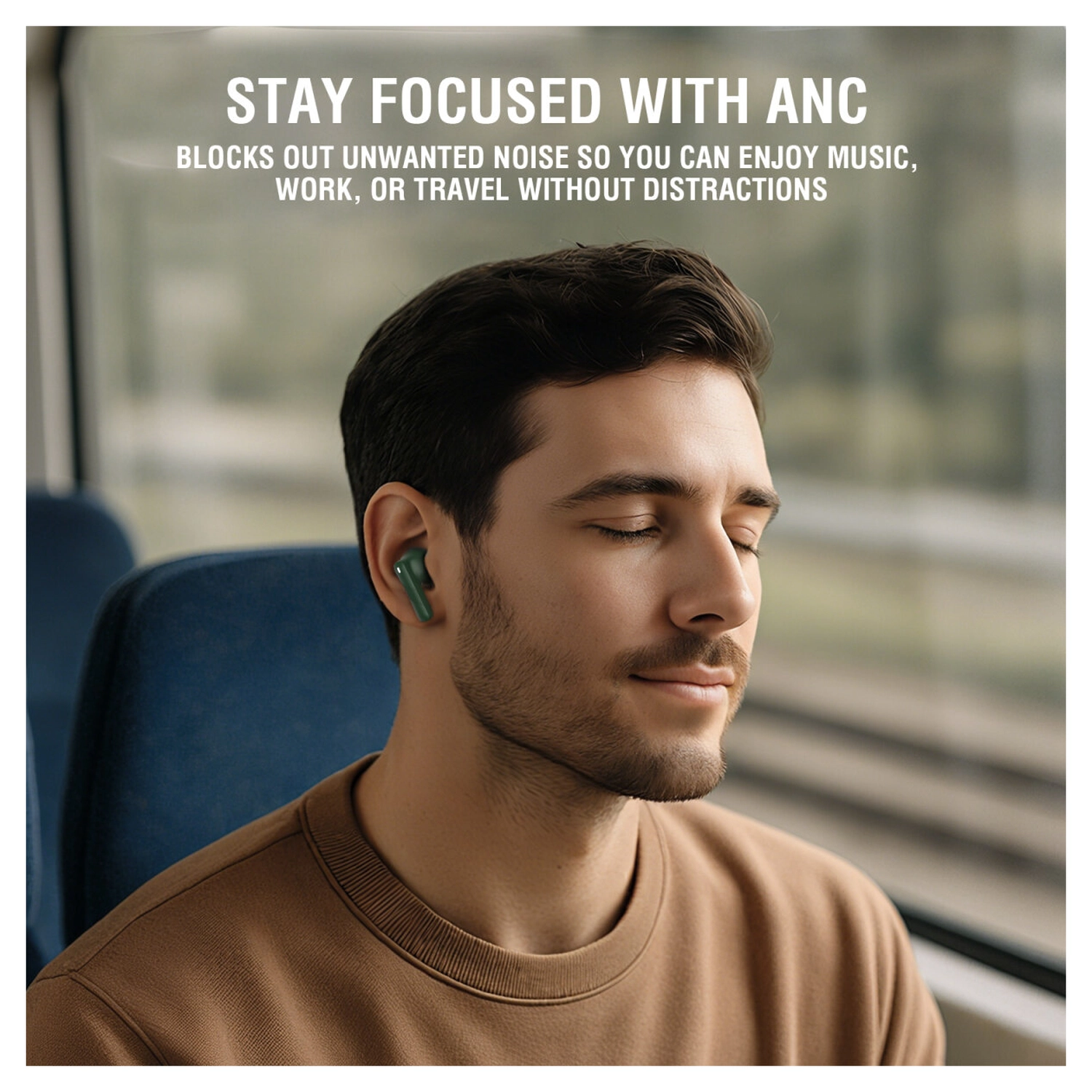 4smarts SkyBuds Pro Draadloze Oordopjes Noise Cancelling Oortjes Groen afbeelding 3