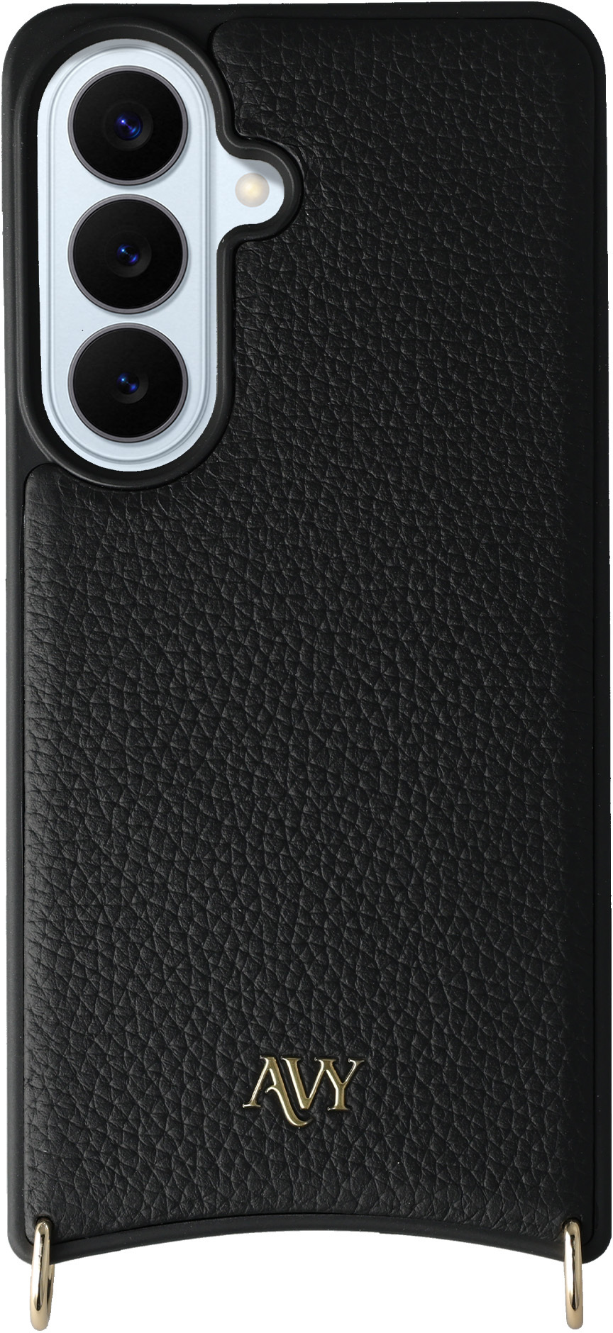 AVY Samsung Galaxy S26 Plus Hoesje met Koord Haakjes MagSafe Leer Zwart afbeelding 9