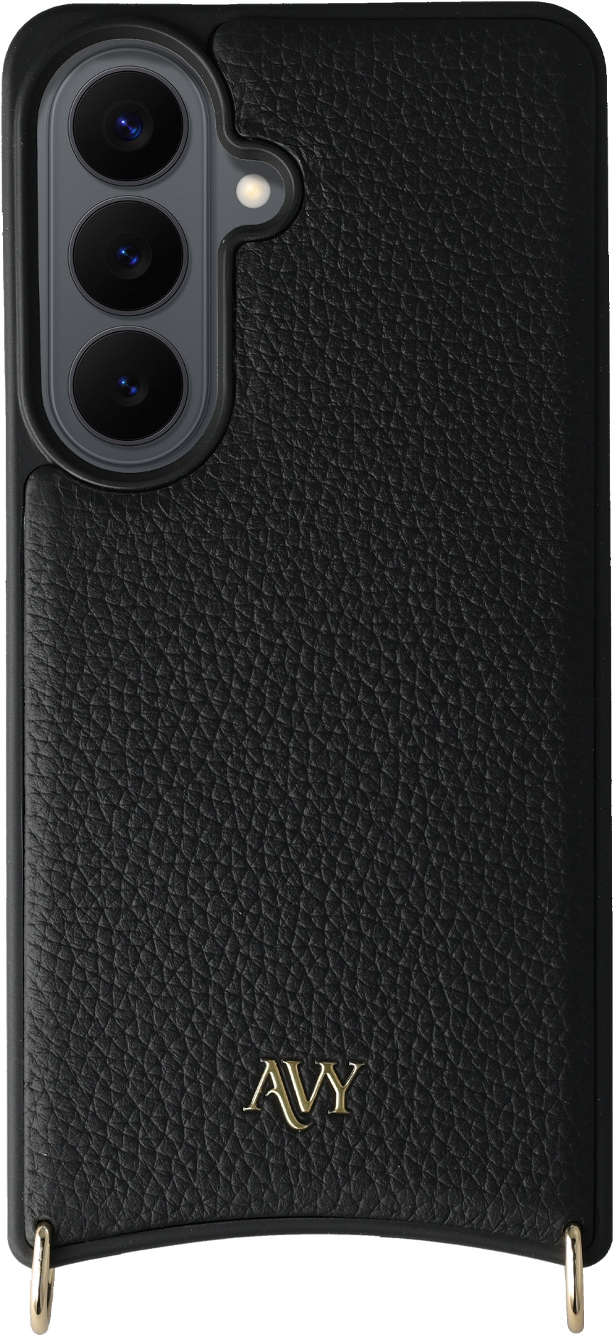 AVY Samsung Galaxy S26 Plus Hoesje met Koord Haakjes MagSafe Leer Zwart afbeelding 11