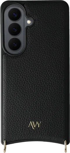 AVY Samsung Galaxy S26 Plus Hoesje met Koord Haakjes MagSafe Leer Zwart afbeelding 11