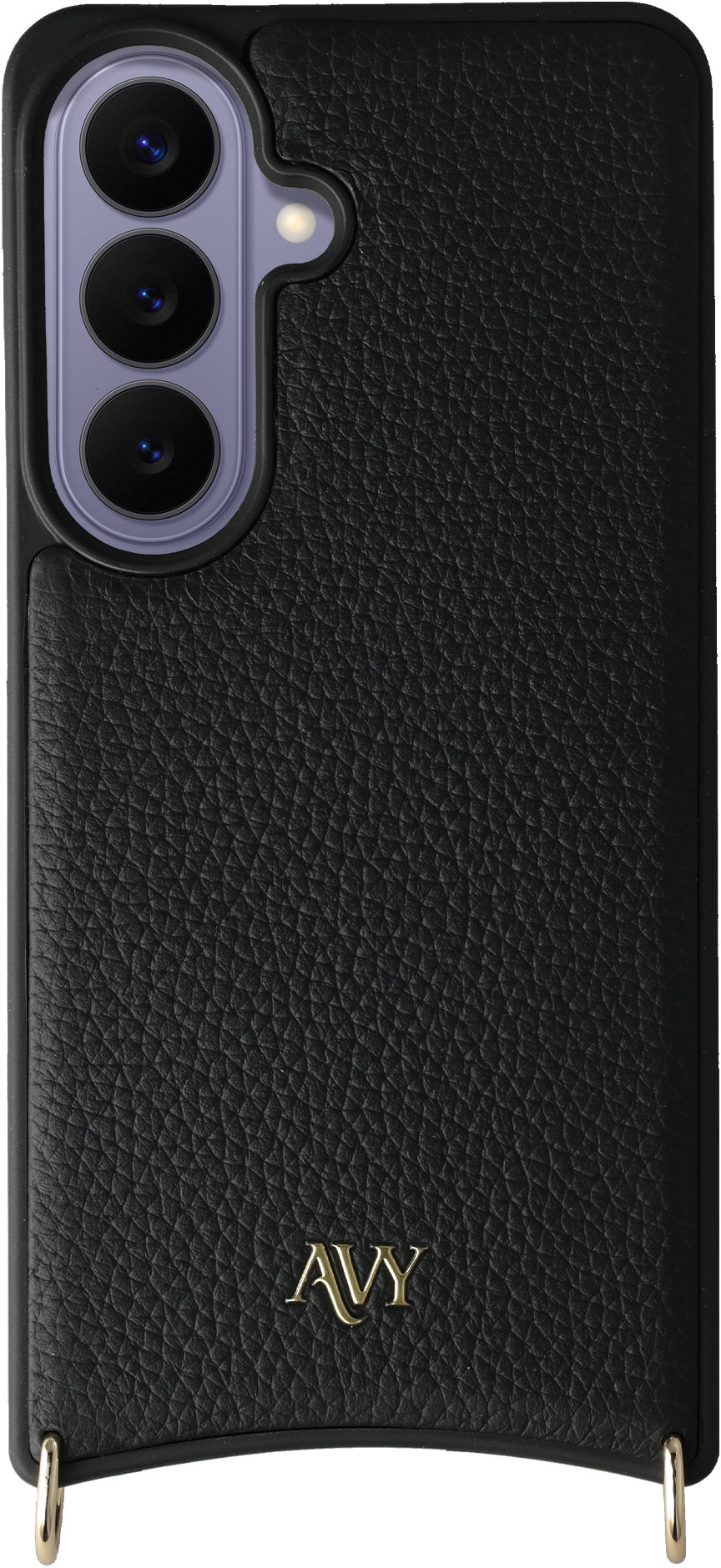 AVY Samsung Galaxy S26 Plus Hoesje met Koord Haakjes MagSafe Leer Zwart afbeelding 10
