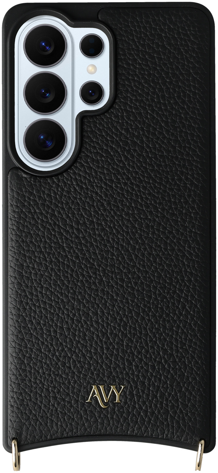 AVY Samsung Galaxy S26 Ultra Hoesje met Koord Haakjes MagSafe Leer Zwart afbeelding 10