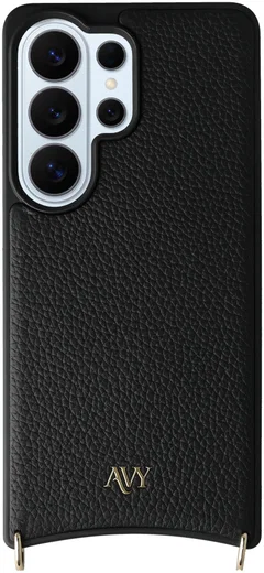 AVY Samsung Galaxy S26 Ultra Hoesje met Koord Haakjes MagSafe Leer Zwart afbeelding 10