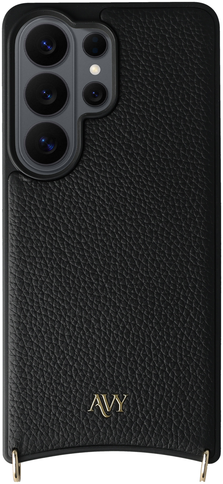 AVY Samsung Galaxy S26 Ultra Hoesje met Koord Haakjes MagSafe Leer Zwart afbeelding 9