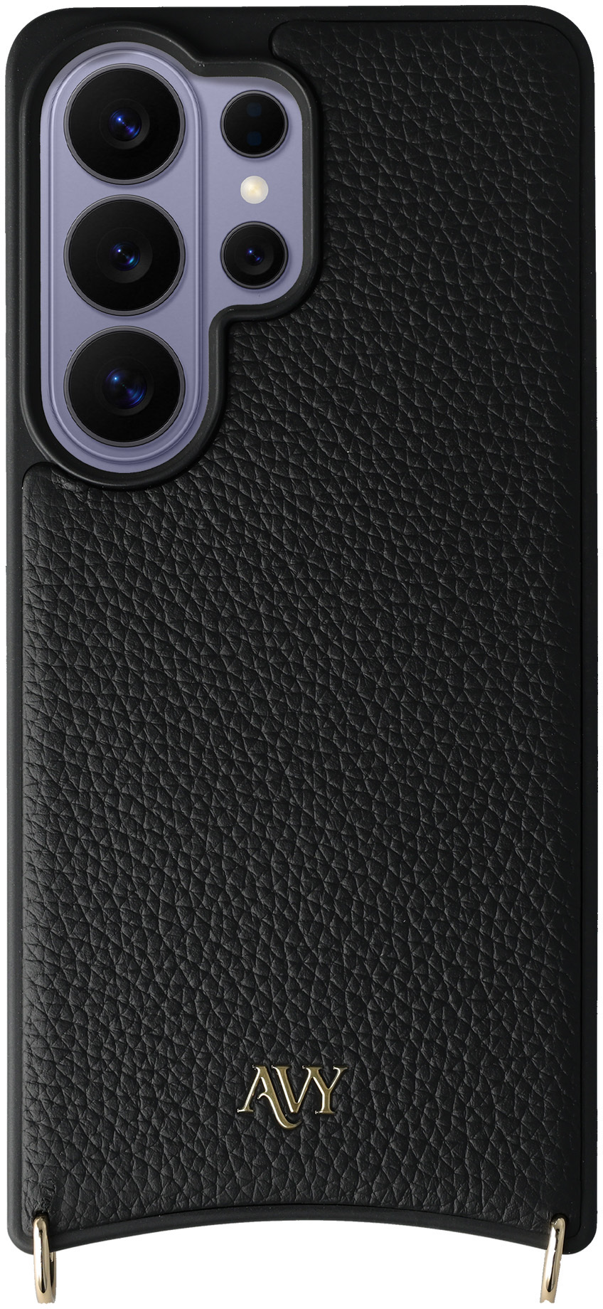 AVY Samsung Galaxy S26 Ultra Hoesje met Koord Haakjes MagSafe Leer Zwart afbeelding 11