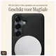 AVY Samsung Galaxy S25 / S24 Hoesje met Koord Haakjes MagSafe Leer Zwart afbeelding 8