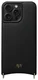 AVY Apple iPhone 14 Pro Max Hoesje met Koord Haakjes MagSafe Leer Zwart