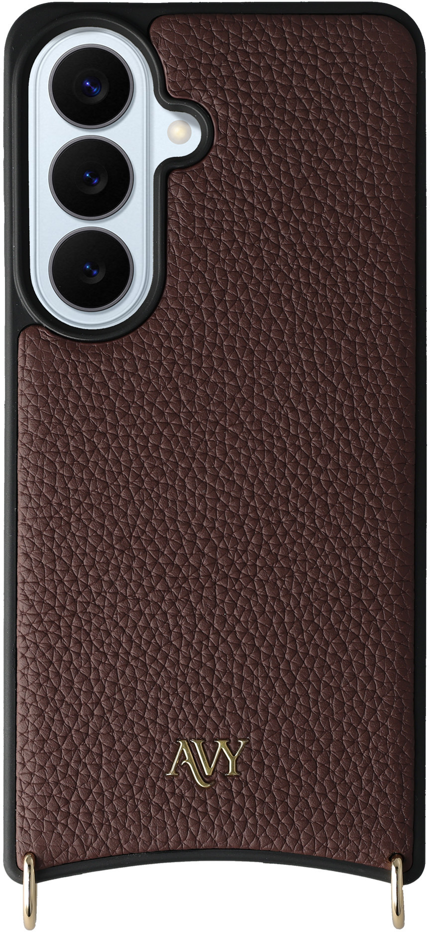 AVY Samsung Galaxy S26 Plus Hoesje met Koord Haakjes MagSafe Leer Chocolate afbeelding 11