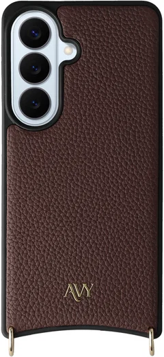 AVY Samsung Galaxy S26 Plus Hoesje met Koord Haakjes MagSafe Leer Chocolate afbeelding 11