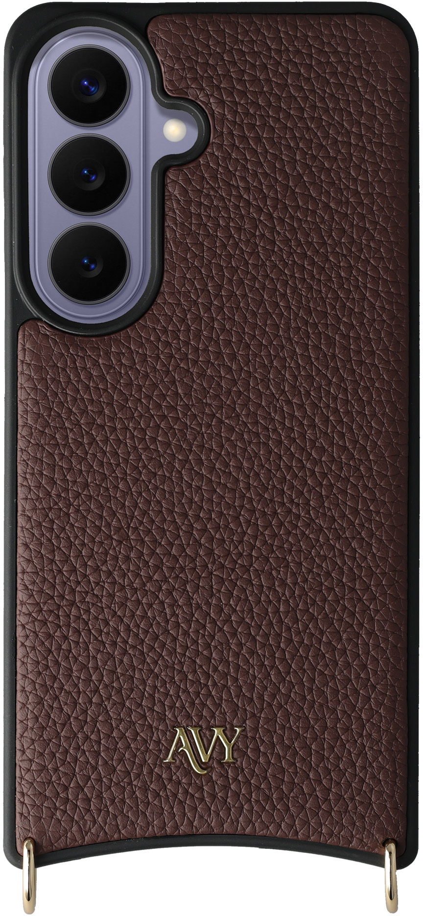AVY Samsung Galaxy S26 Plus Hoesje met Koord Haakjes MagSafe Leer Chocolate afbeelding 9