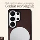 AVY Samsung Galaxy S26 Ultra Hoesje met Koord Haakjes MagSafe Leer Chocolate afbeelding 2