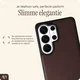 AVY Samsung Galaxy S26 Ultra Hoesje met Koord Haakjes MagSafe Leer Chocolate afbeelding 5