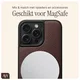 AVY Apple iPhone 14 Pro Max Hoesje met Koord Haakjes MagSafe Leer Chocolate afbeelding 8