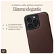 AVY Apple iPhone 14 Pro Max Hoesje met Koord Haakjes MagSafe Leer Chocolate afbeelding 9
