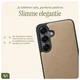AVY Samsung Galaxy S25 / S24 Hoesje met Koord Haakjes MagSafe Leer Beige afbeelding 8