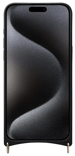 AVY Apple iPhone 14 Pro Max Hoesje met Koord Haakjes MagSafe Leer Beige afbeelding 10