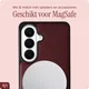 AVY Samsung Galaxy S26 Hoesje met Koord Haakjes MagSafe Leer Burgundy afbeelding 2