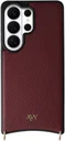 AVY Samsung Galaxy S26 Ultra Hoesje met Koord Haakjes MagSafe Leer Burgundy