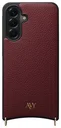 AVY Samsung Galaxy A56 Hoesje met Koord Haakjes MagSafe Leer Burgundy