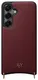 AVY Samsung Galaxy S25 / S24 Hoesje met Koord Haakjes MagSafe Leer Burgundy