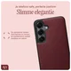 AVY Samsung Galaxy S25 / S24 Hoesje met Koord Haakjes MagSafe Leer Burgundy afbeelding 6