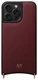 AVY Apple iPhone 15 Pro Max Hoesje met Koord Haakjes MagSafe Leer Burgundy