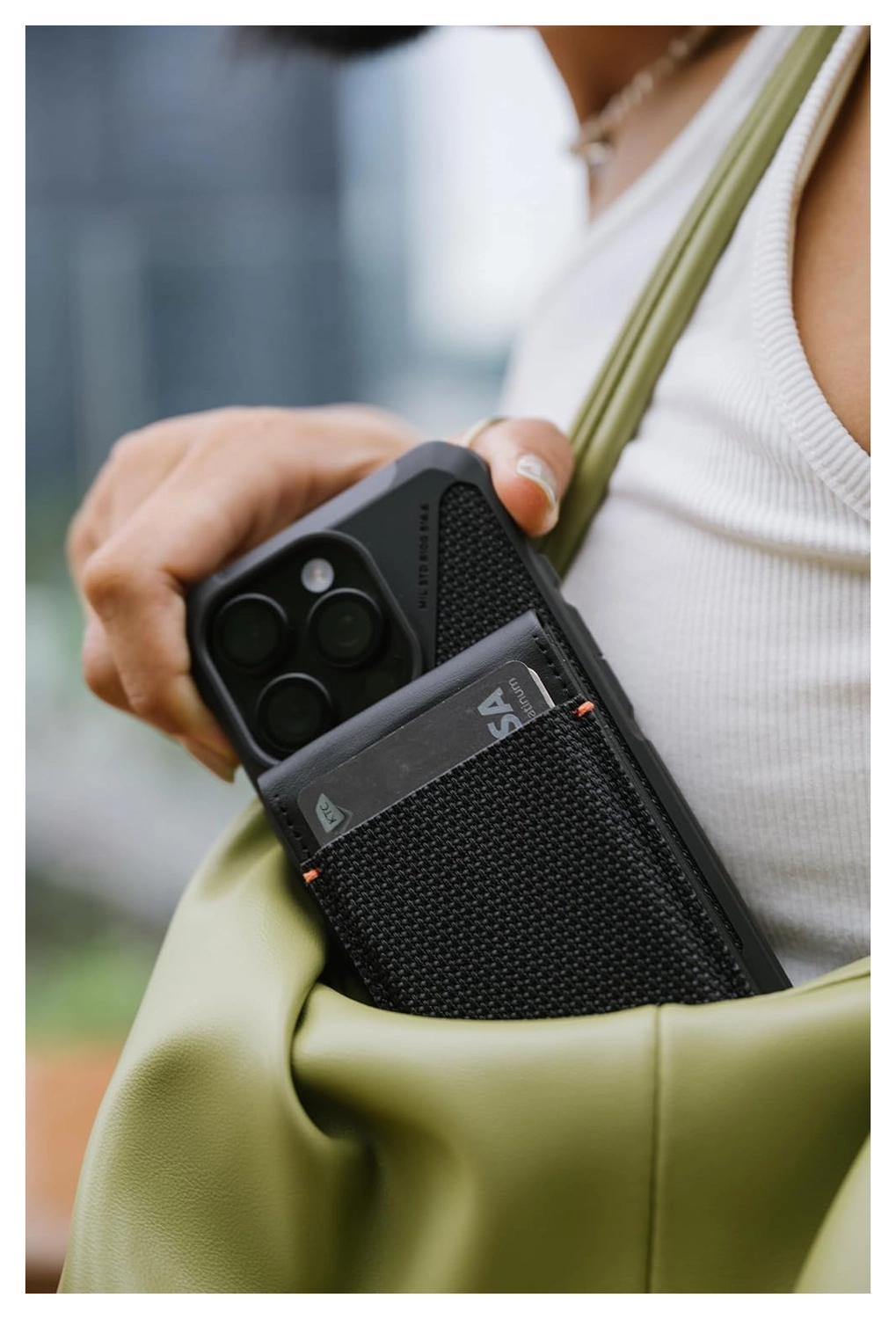 UAG Metropolis Kevlar MagSafe Portemonnee Kaarthouder Zwart afbeelding 4