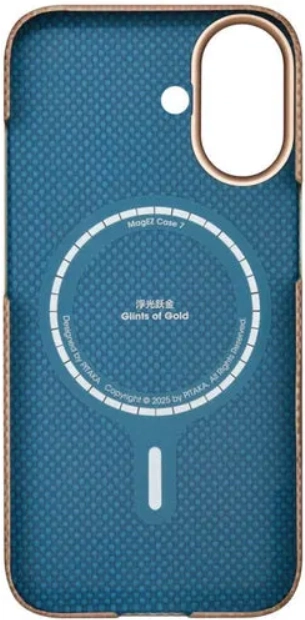 PITAKA Ultra-Slim iPhone 17 Hoesje 600D MagSafe Ultra Dun Golden Glint afbeelding 6