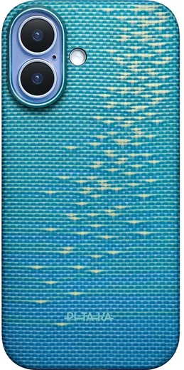 PITAKA Ultra-Slim iPhone 17 Hoesje 600D MagSafe Ultra Dun Lucid Blue afbeelding 2