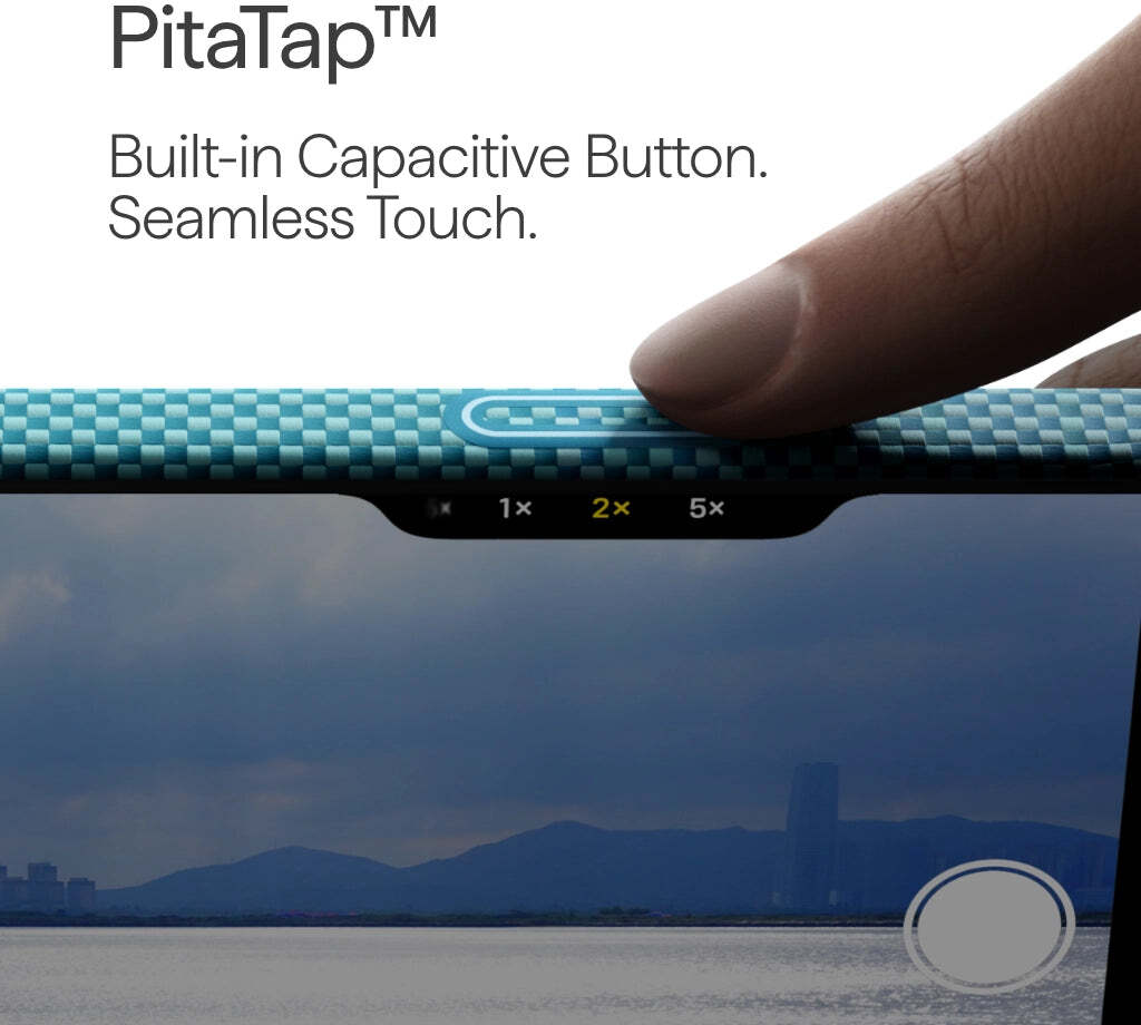 PITAKA Ultra-Slim iPhone 17 Hoesje 600D MagSafe Ultra Dun Lucid Blue afbeelding 3
