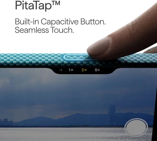 PITAKA Ultra-Slim iPhone 17 Hoesje 600D MagSafe Ultra Dun Lucid Blue afbeelding 3