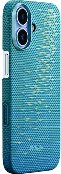 PITAKA Ultra-Slim iPhone 17 Hoesje 600D MagSafe Ultra Dun Lucid Blue