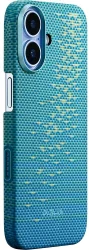 PITAKA Ultra-Slim iPhone 17 Hoesje 600D MagSafe Ultra Dun Lucid Blue afbeelding