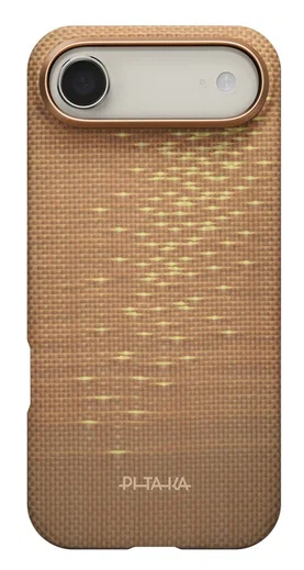 PITAKA Ultra-Slim Apple iPhone Air Hoesje 600D MagSafe Ultra Dun Golden Glint afbeelding 2