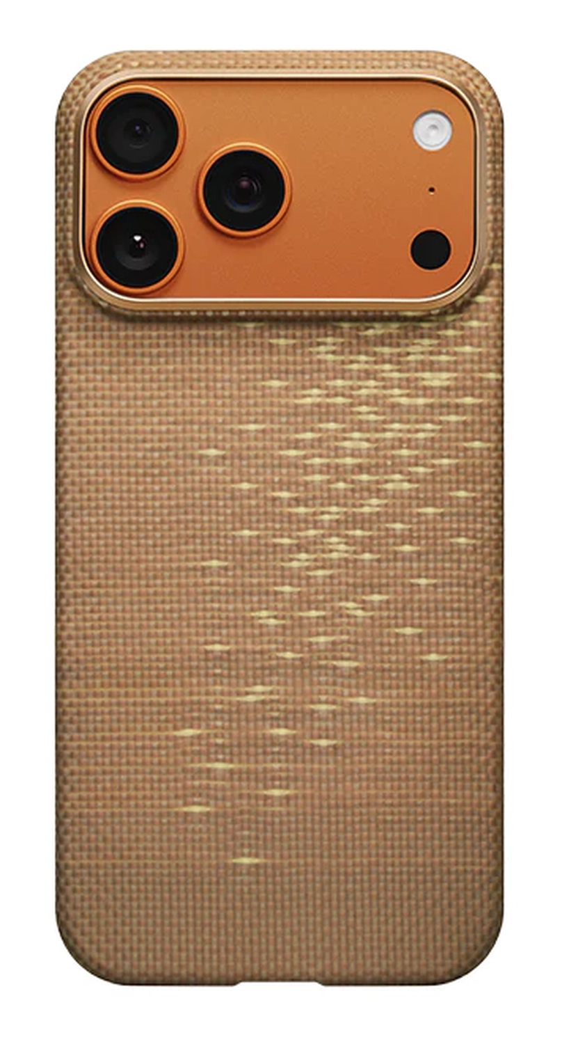 PITAKA Ultra-Slim iPhone 17 Pro Hoesje 600D MagSafe Ultra Dun Golden Glint afbeelding 2