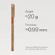 PITAKA Ultra-Slim iPhone 17 Pro Hoesje 600D MagSafe Ultra Dun Golden Glint afbeelding 3